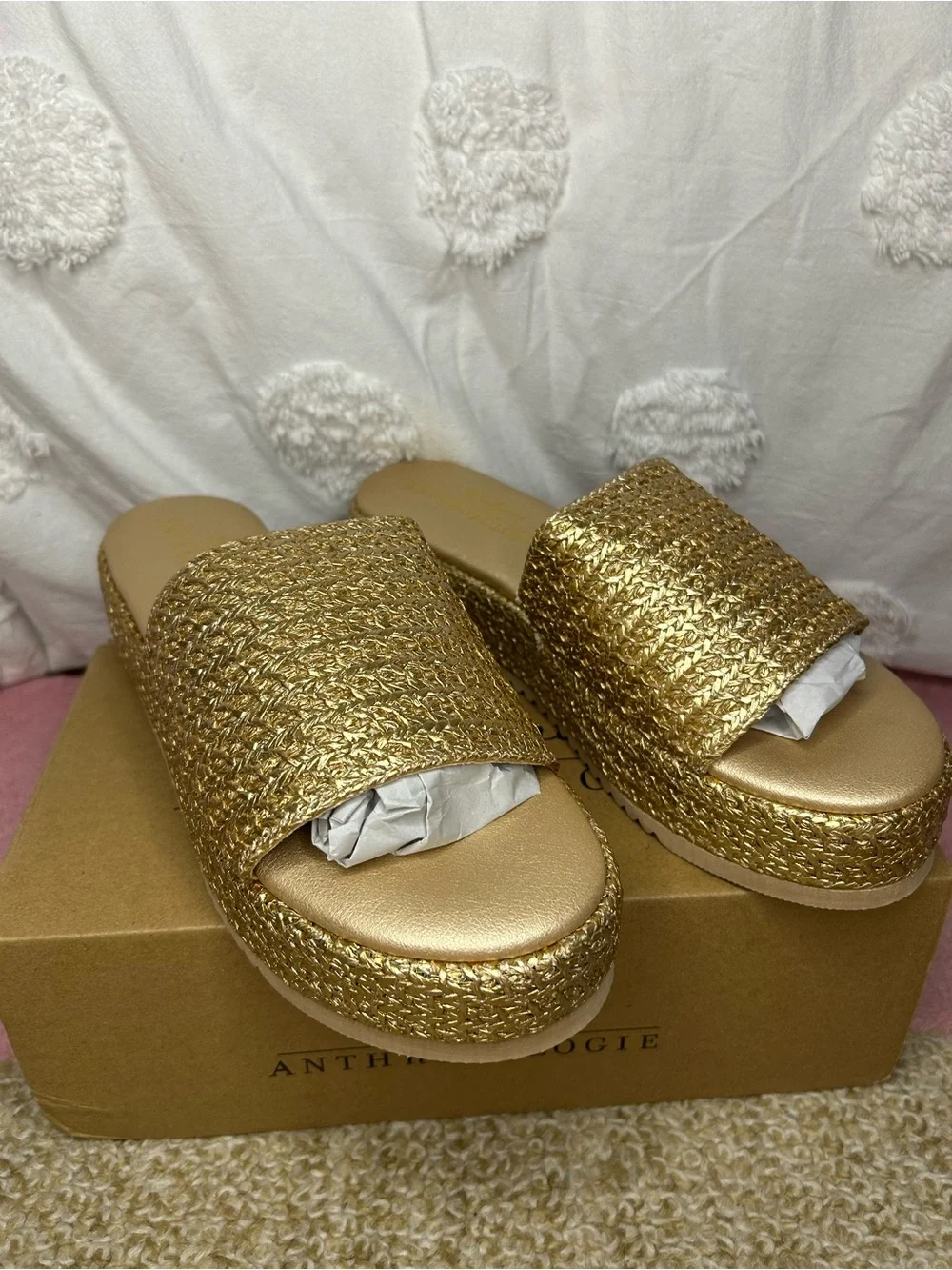 Anthropologie Matisse Montego Platform Slides